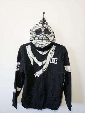 NWT 2000's DC Full Face Zip Hoodie Size L Mummy Wrap Full Zip NOS